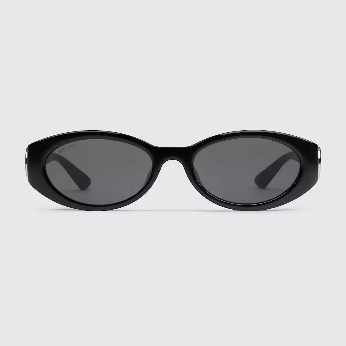 Occhiali da sole Gucci con montatura ovale - Nero