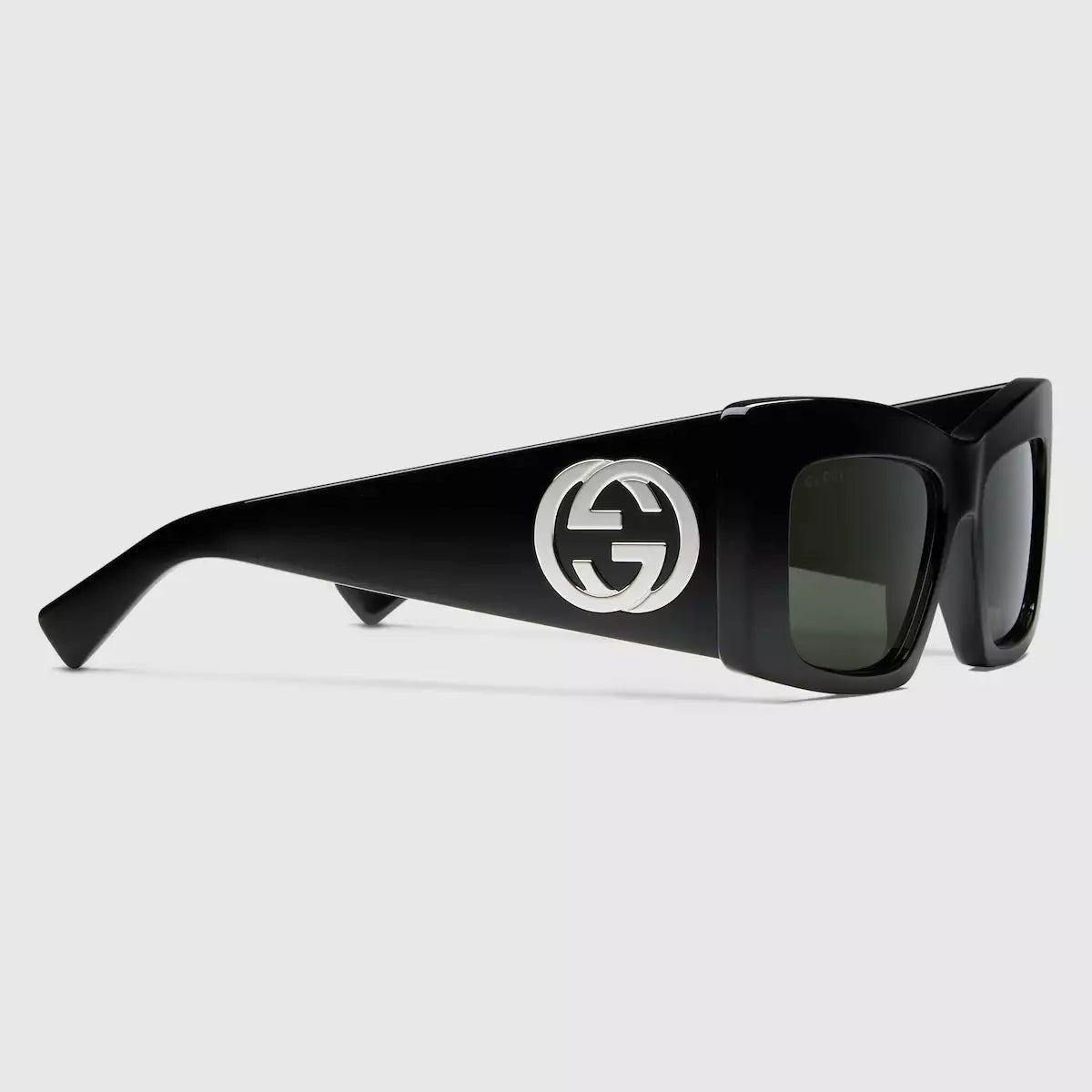 Occhiali da sole Gucci con montatura quadrata - Nero