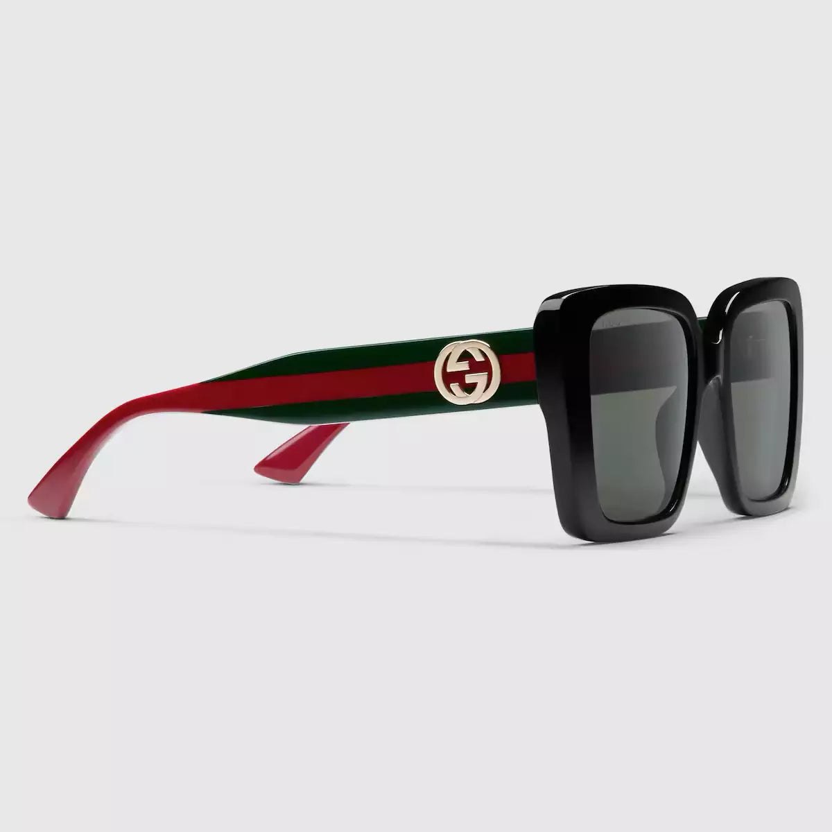 Occhiali da sole Gucci con montatura quadrata - Nero