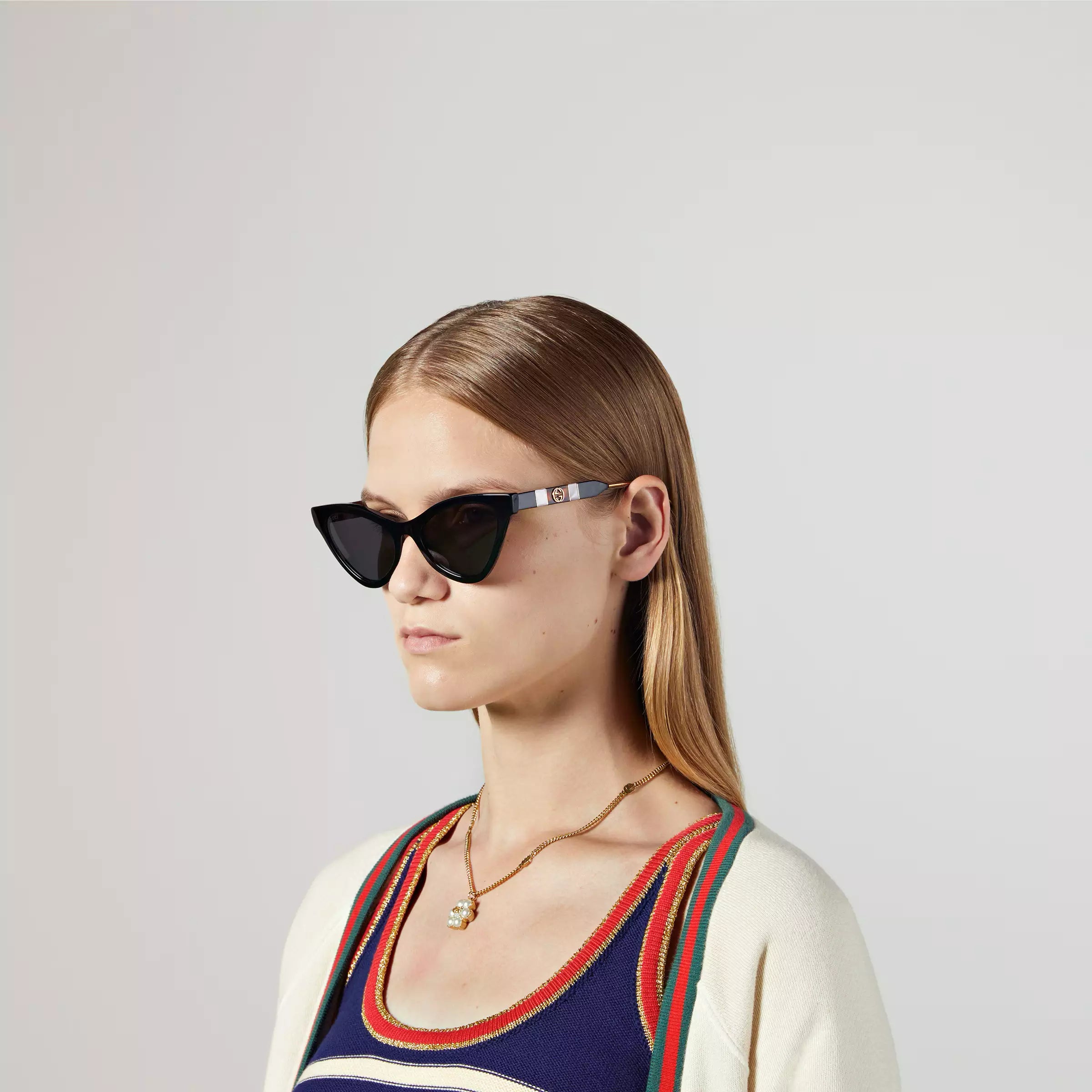 Occhiali da sole Gucci Cat eye in acetato