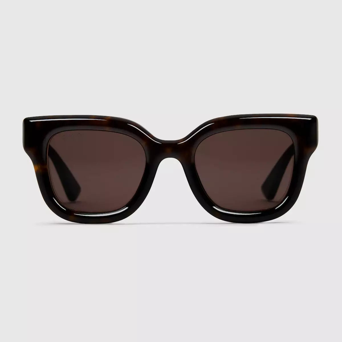 Occhiali da sole Gucci con montatura rotonda - Marrone scuro