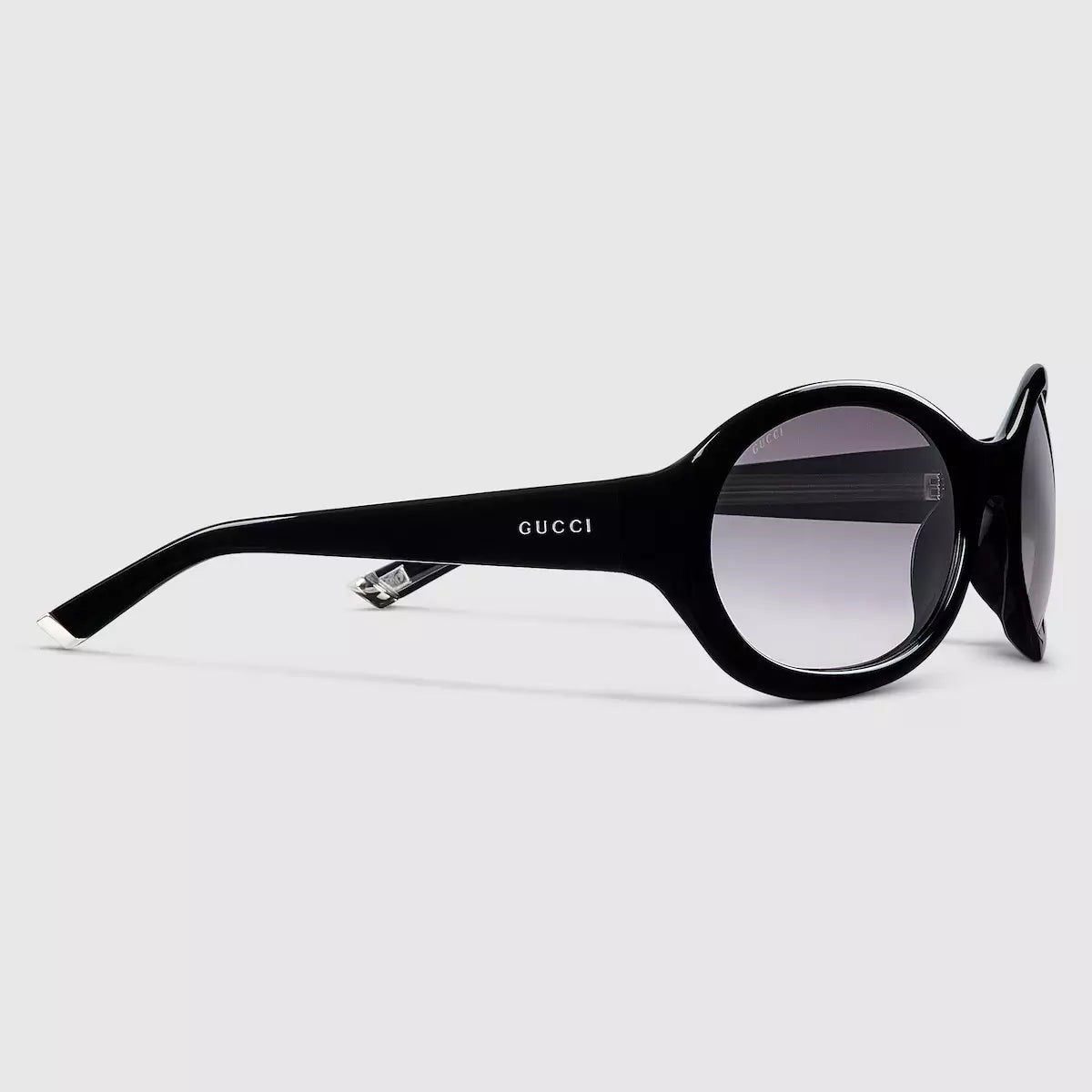 Occhiali da sole Gucci con montatura rotonda - Nero