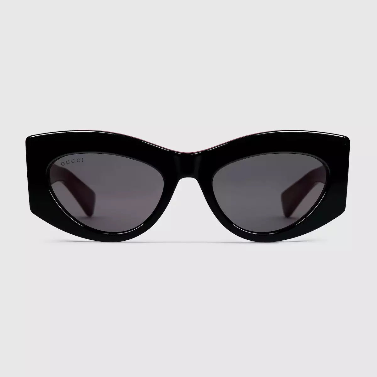 Occhiali da sole Gucci con montatura cat-eye - Nero e rosso Gcci Ancora
