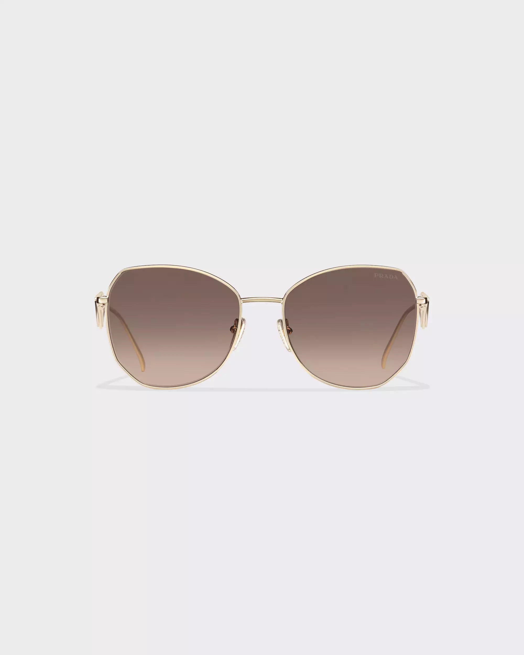 Occhiali da sole Prada - Lenti grigio antracite sfumato e beige cammeo